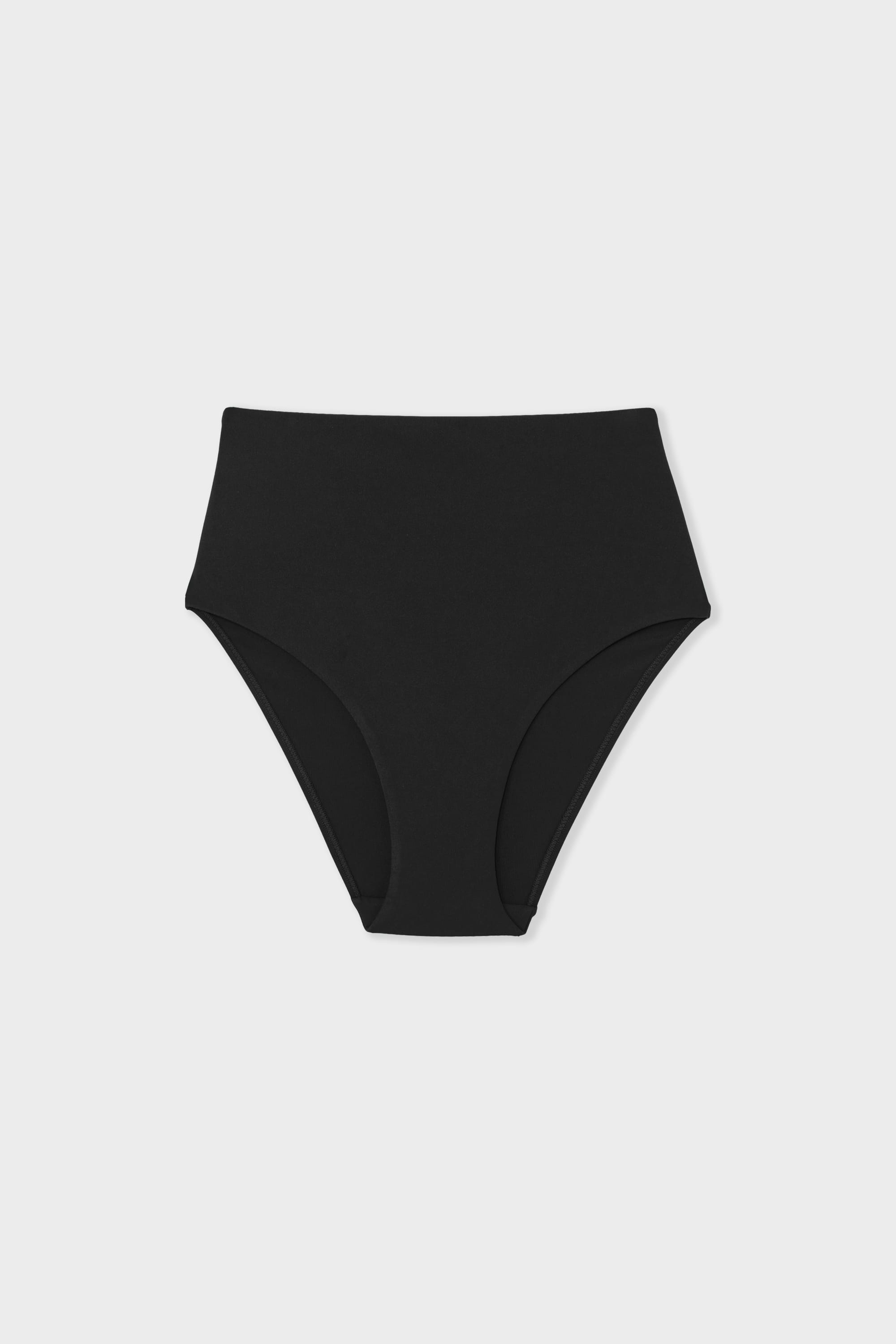Bas De Maillot De Bain Taille Haute Pour Femme – Bikini Shorty Gainant, Ventre Plat, Coupe Ajustée (Couleur Unie, Élastique) - 2
