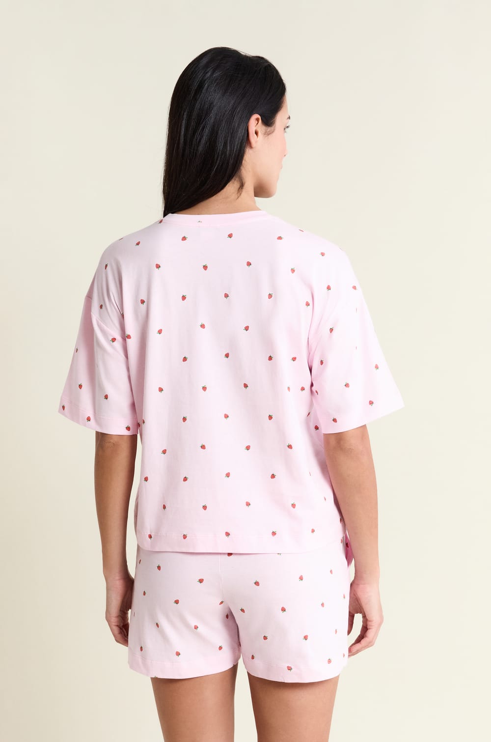 Pyjama 2 pi&egrave;ces motifs fraises;${refinementColor}