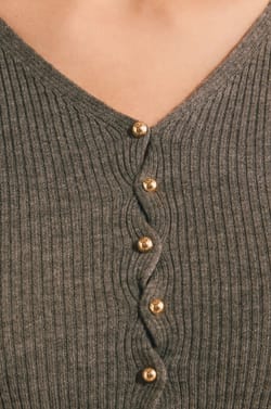 Cardigan c&ocirc;tel&eacute; &agrave; col V avec laine;${refinementColor}