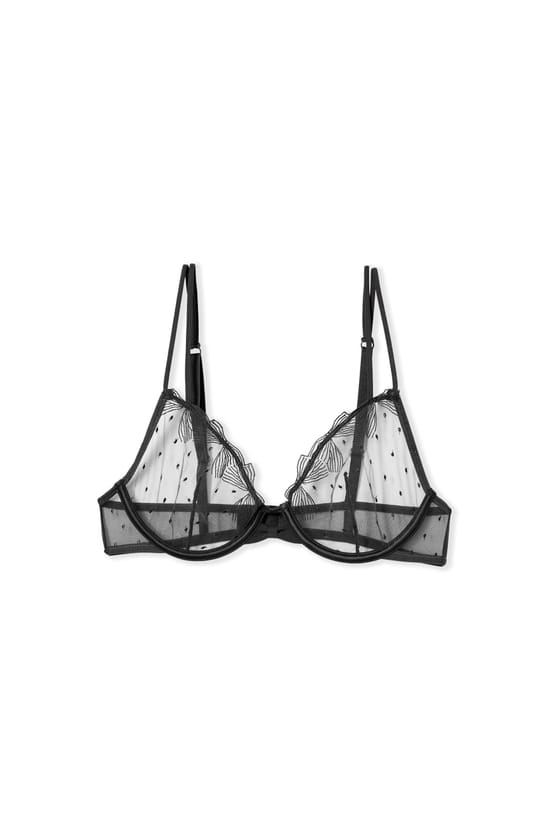 Soutien-gorge sans coques avec broderie;${refinementColor}