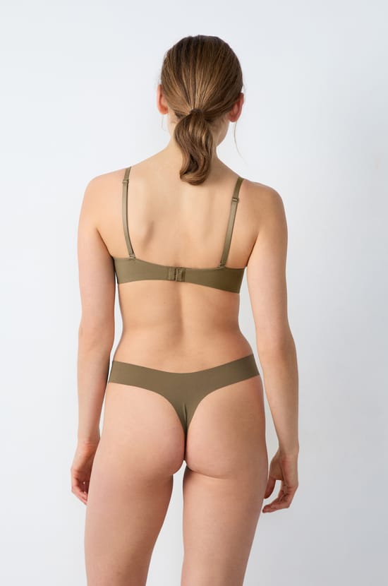 Wireless lightly lined microfibre bra;${refinementColor}