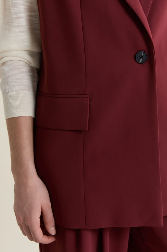 Veste tailleur sans manches;${refinementColor}