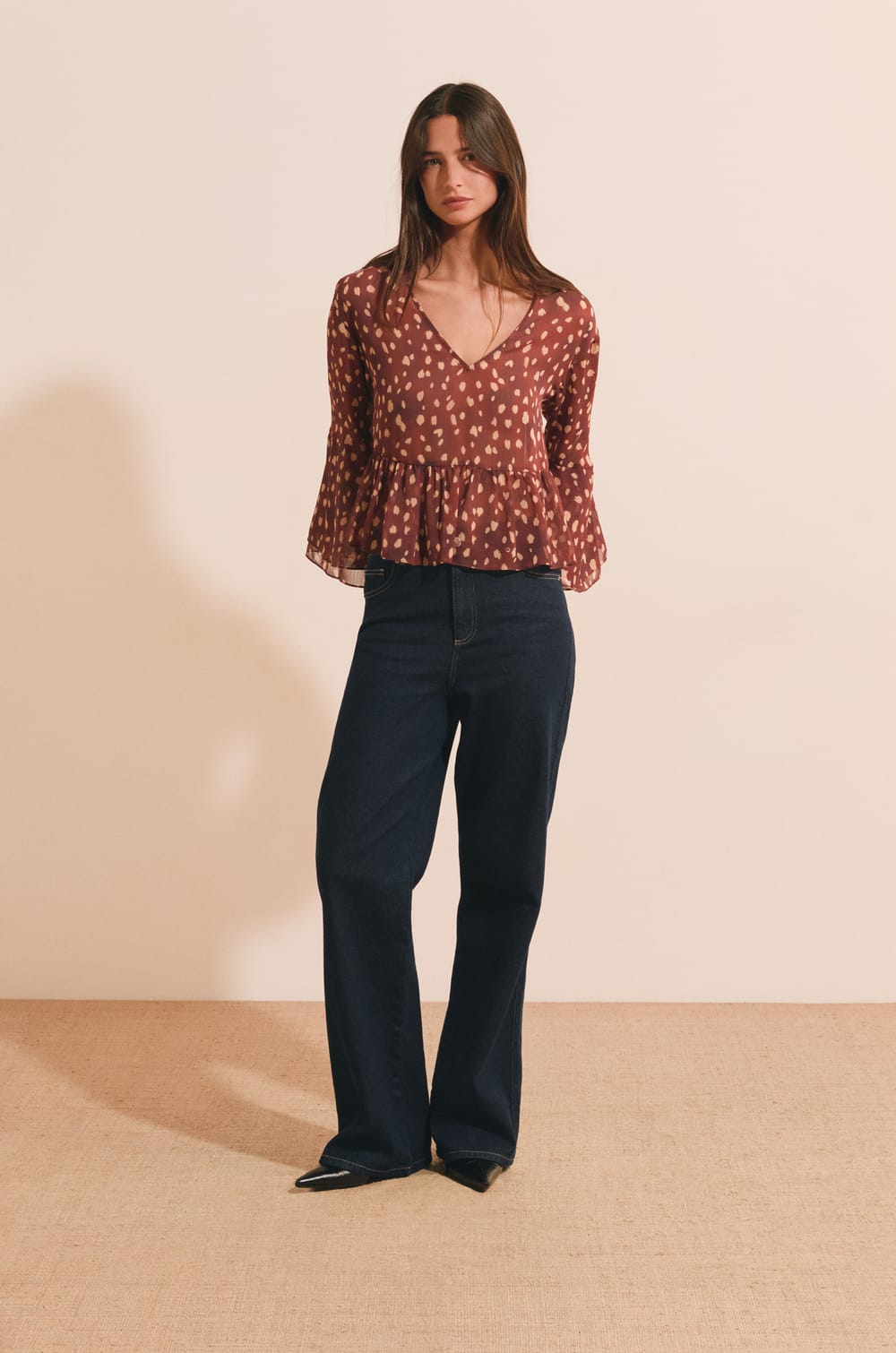 Blouse &agrave; imprim&eacute;;${refinementColor}