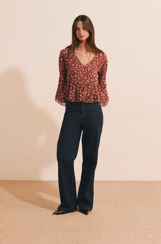 Blouse &agrave; imprim&eacute;;${refinementColor}