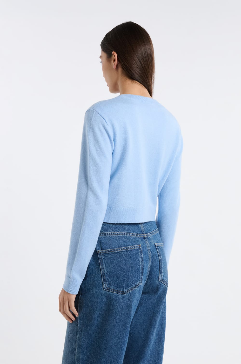 Gilet mini &agrave; manches longues;${refinementColor}