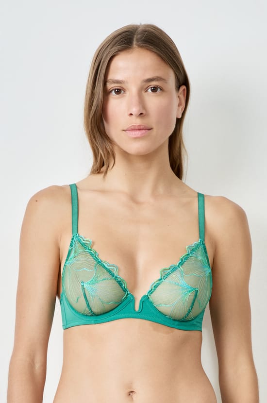 Lace Balconette Bra;${refinementColor}