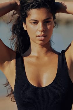 One-Piece Swimsuit in Stretchy Material;${refinementColor}