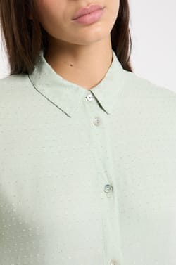 Chemise de pyjama manches longues satin&eacute;e;${refinementColor}