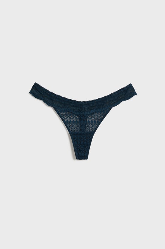 Lace Thong;${refinementColor}