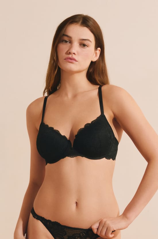Soutien-gorge N.4 - Le coques fines en dentelle iris&eacute;e;${refinementColor}