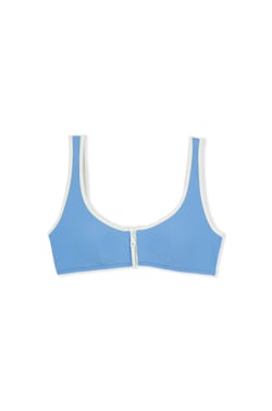 Haut de maillot de bain brassi&egrave;re avec fermeture &eacute;clair;${refinementColor}