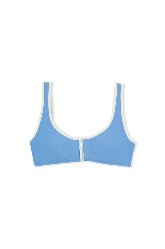 Haut de maillot de bain brassi&egrave;re avec fermeture &eacute;clair;${refinementColor}