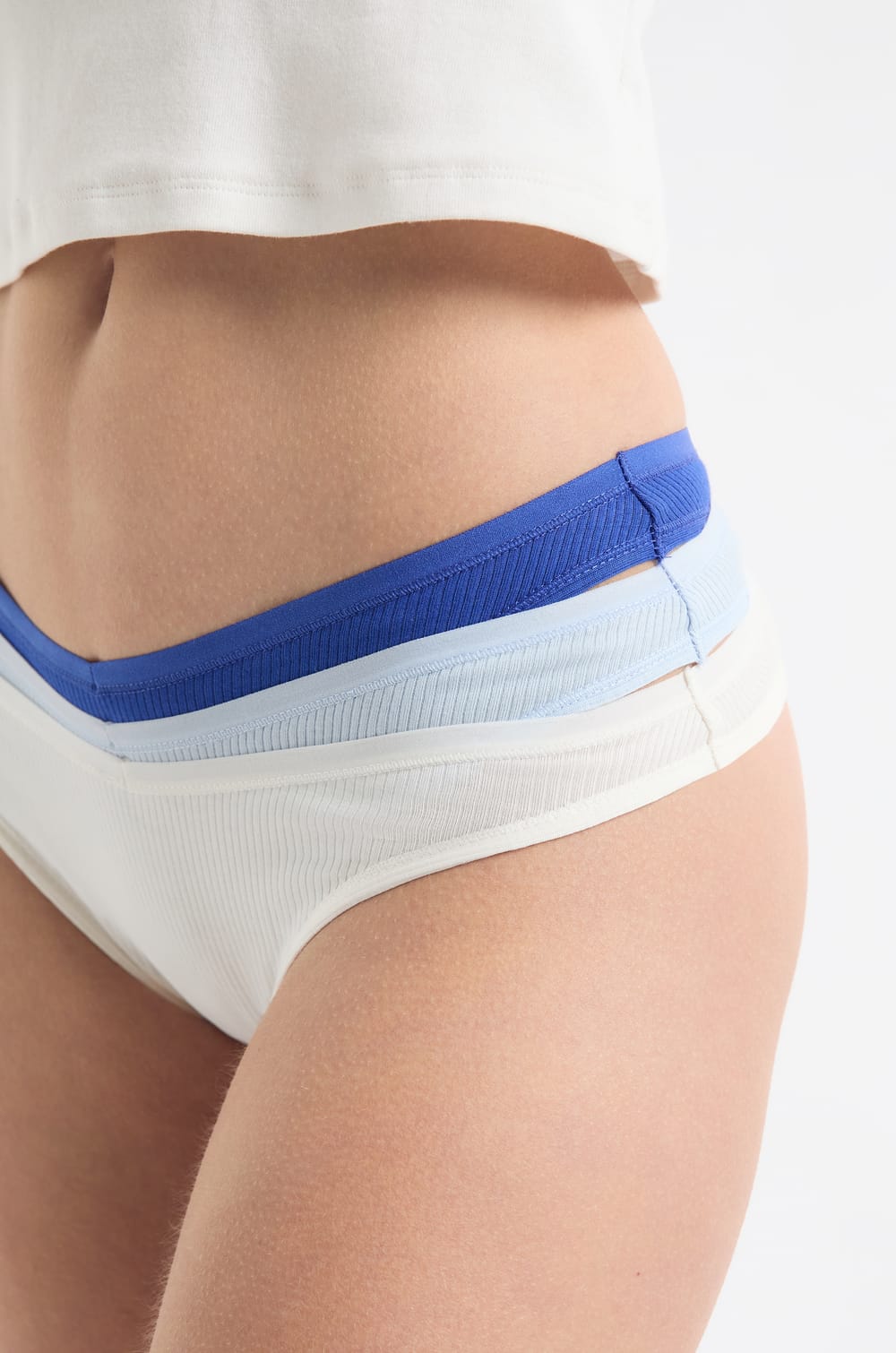 Lot de 3 tangas en coton;${refinementColor}