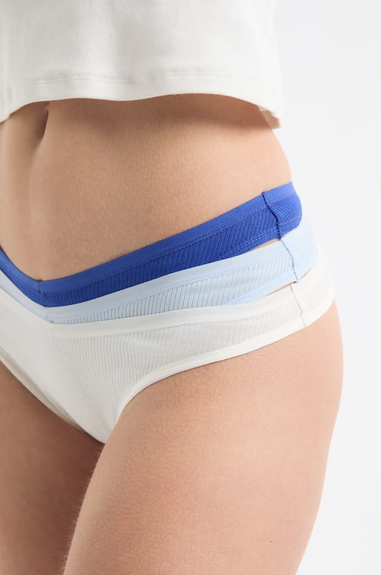 3-Pack Cotton Tangas;${refinementColor}