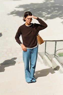 Pull col rond 100% cachemire;${refinementColor}