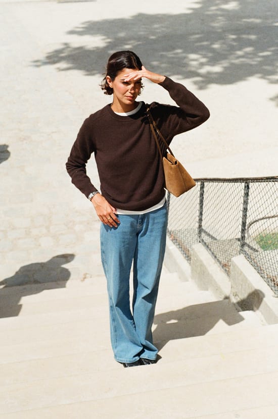 Pull col rond 100% cachemire;${refinementColor}
