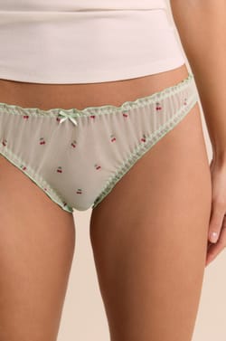 Culotte bloomer en tulle imprim&eacute;e;${refinementColor}