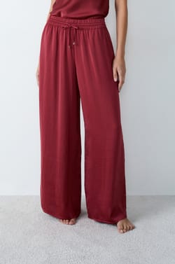 Wide-leg satin trousers;${refinementColor}