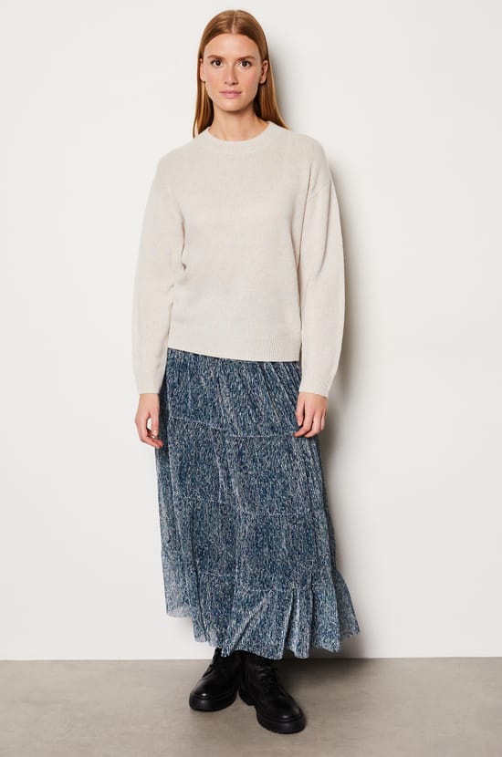 Pull cachemire à paillettes;${refinementColor}