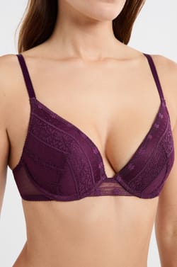 Soutien-gorge N.2 - Le push-up plongeant en dentelle;${refinementColor}