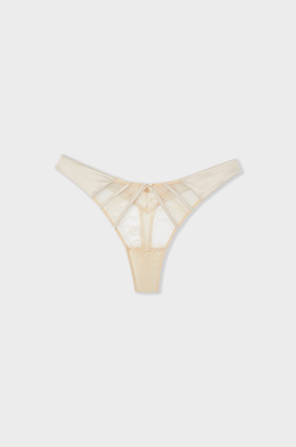 Lace and Satin Thong;${refinementColor}