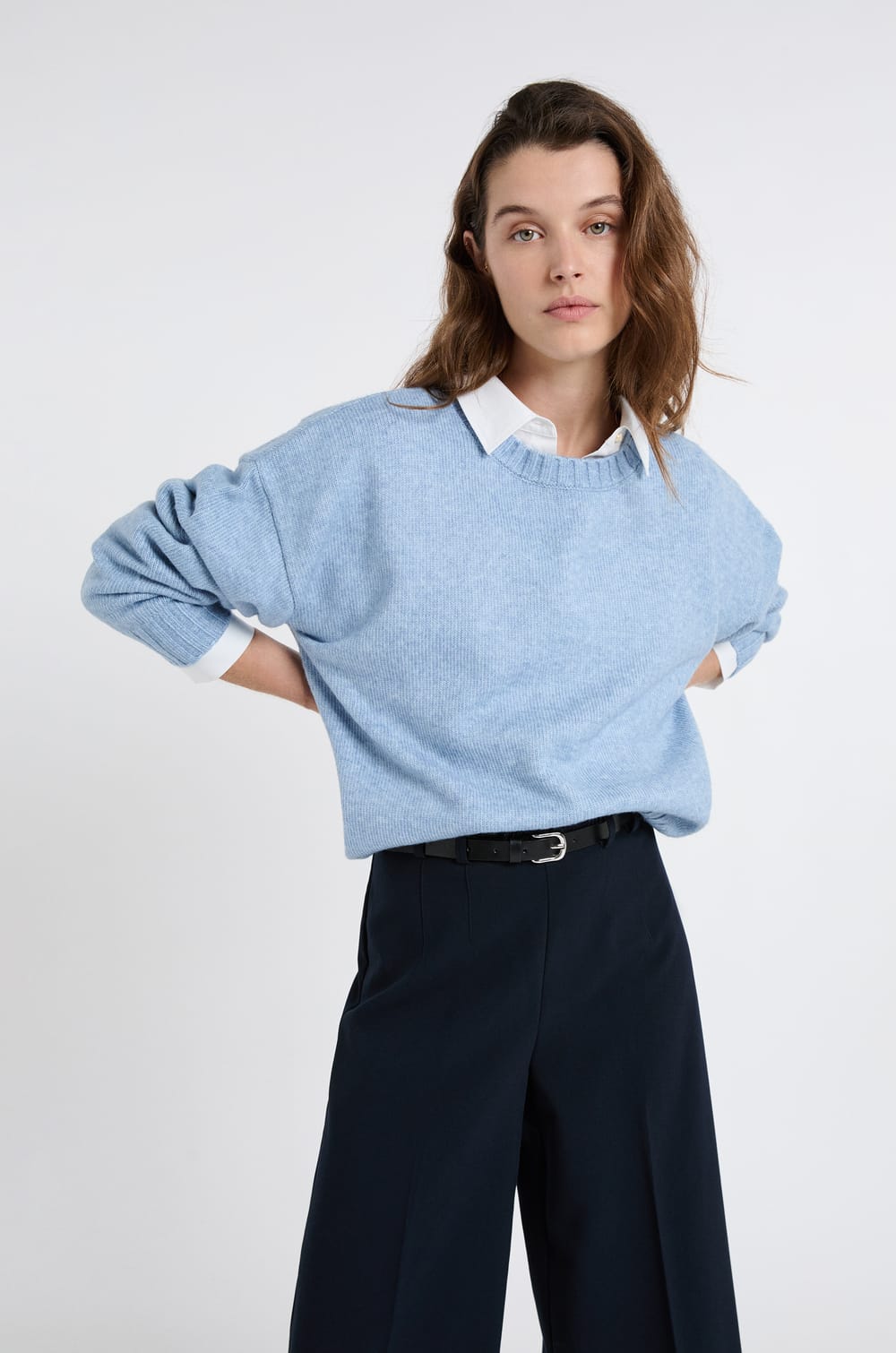 Pull &agrave; manches longues oversize;${refinementColor}