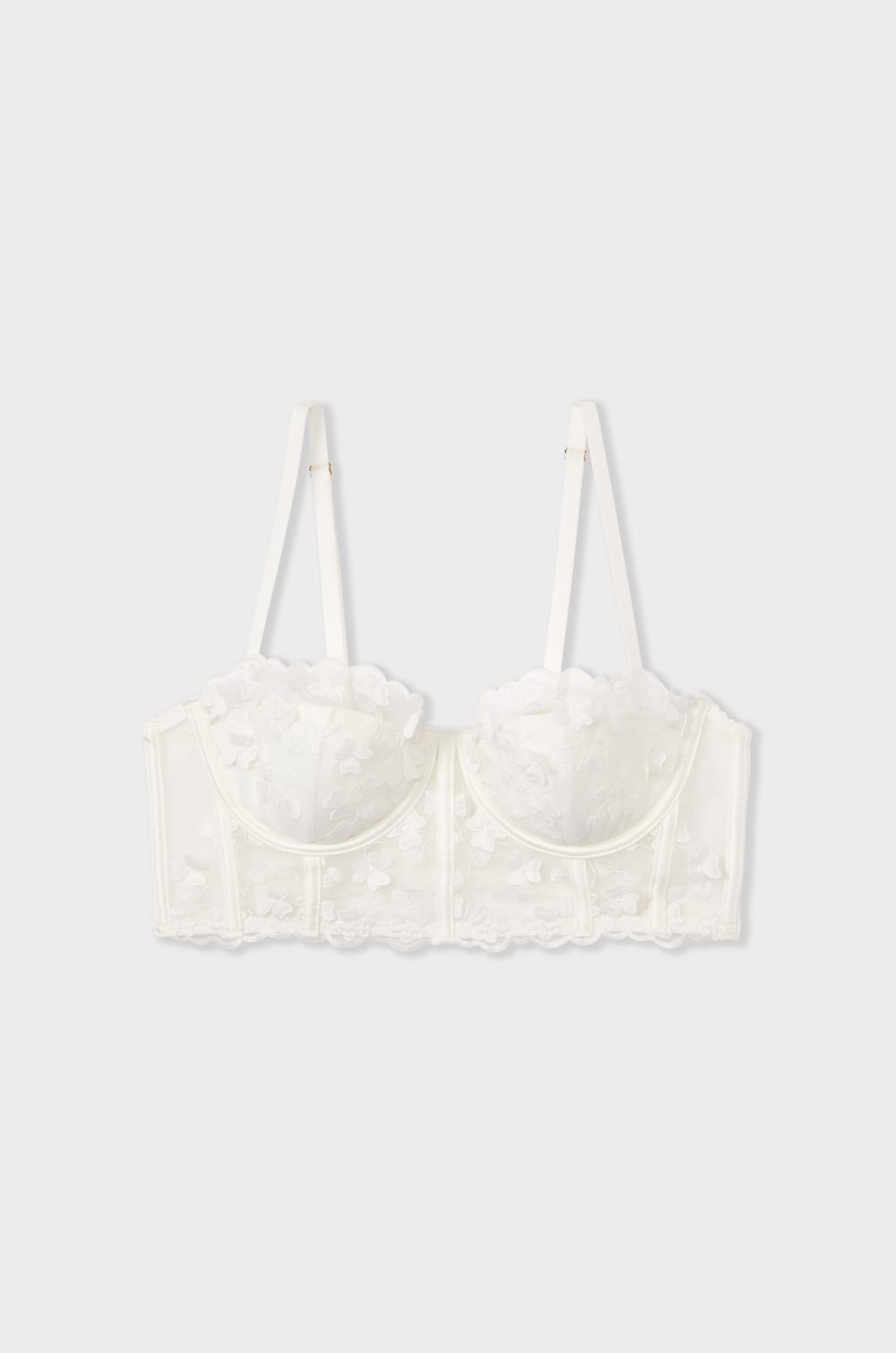 Lightly Lined Bustier Bra;${refinementColor}