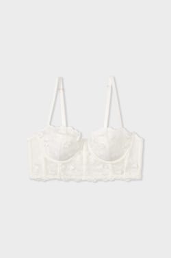 Lightly Lined Bustier Bra;${refinementColor}