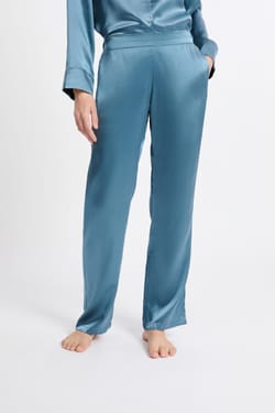 Pantalon de pyjama en soie;${refinementColor}