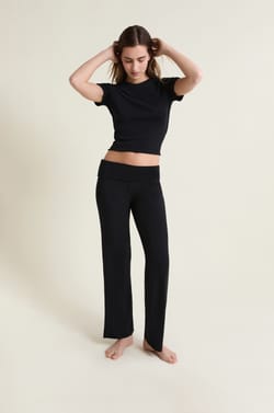 Wide Modal Pyjama Trousers;${refinementColor}