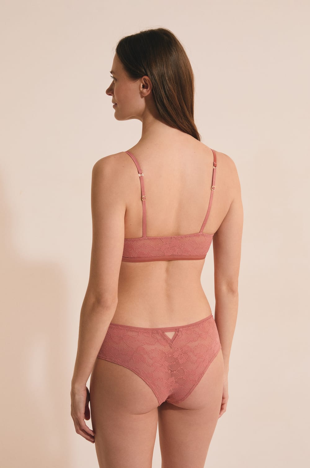 Bralette Bra in Lace;${refinementColor}