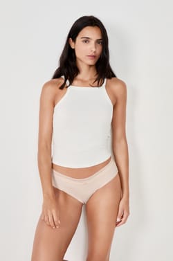 Microfiber Boyshorts With Lace Details;${refinementColor}