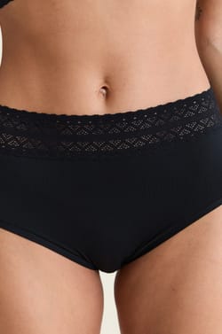 Maternity midi brief with lace details;${refinementColor}