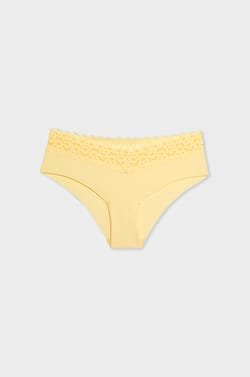 V-shape Hipster in Microfiber and Lace;${refinementColor}