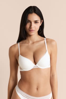 Soutien-gorge N.2 - Le push-up plongeant avec d&eacute;tails en dentelle;${refinementColor}