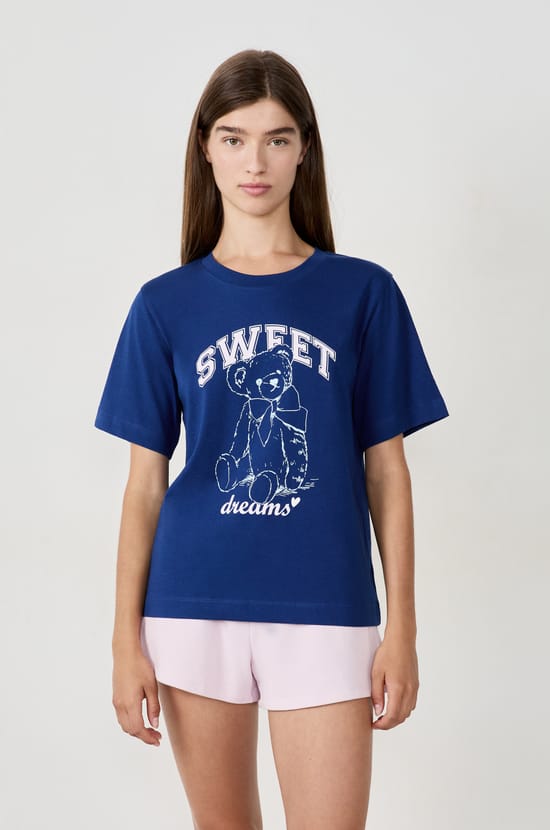 Chemise de pyjama en coton;${refinementColor}