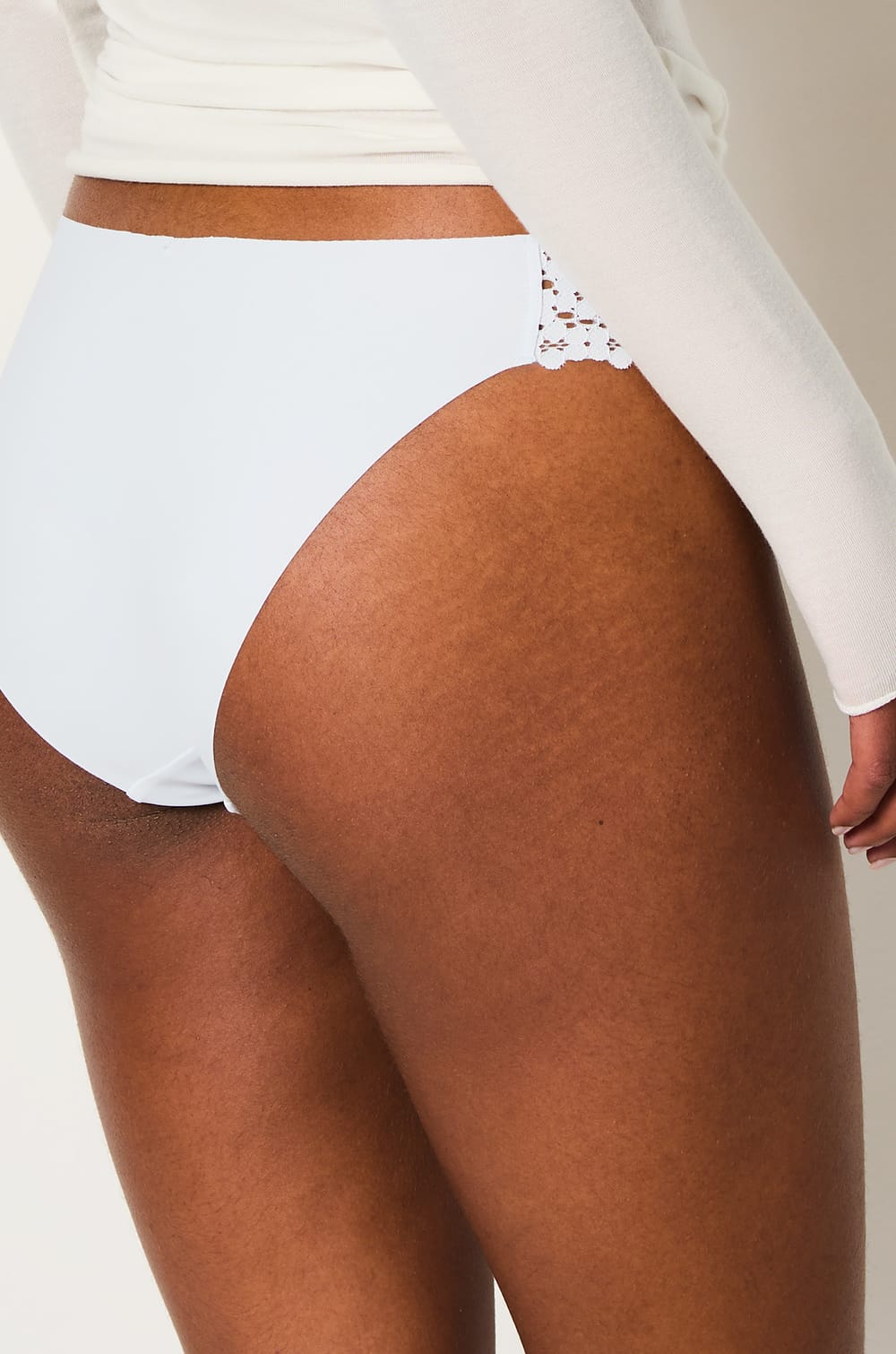 Microfibre and Lace Brief;${refinementColor}