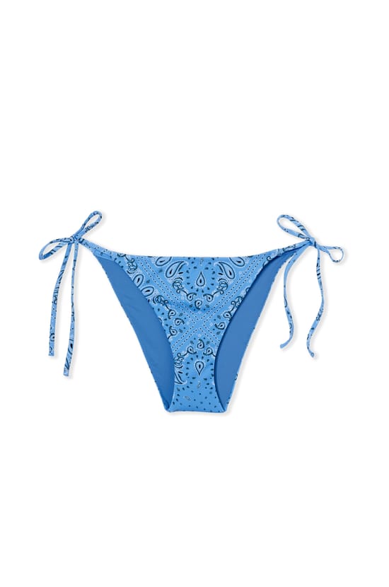 Bas de maillot de bain bikini &agrave; nouer &agrave; motifs;${refinementColor}