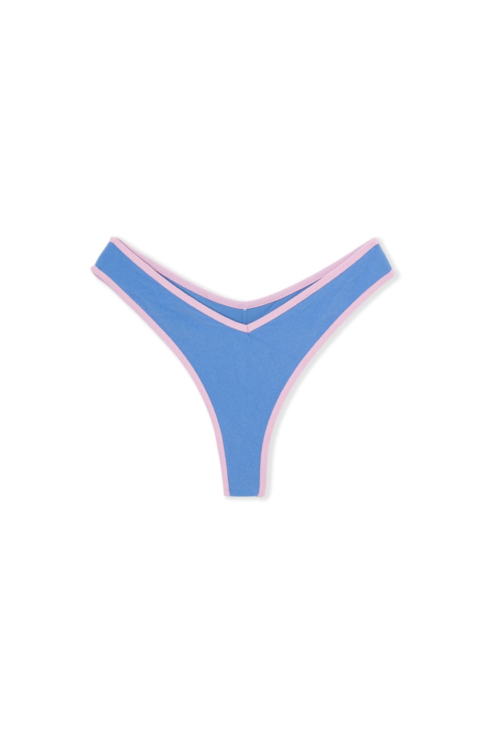 High-Leg Brazilian Bikini Bottoms;${refinementColor}