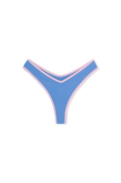 High-Leg Brazilian Bikini Bottoms;${refinementColor}