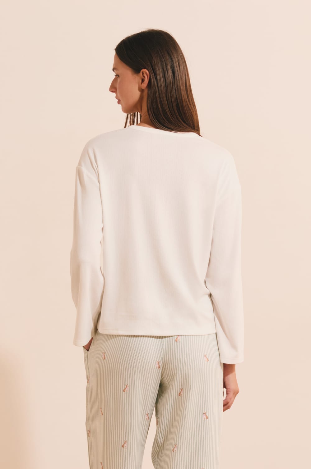 T-shirt manches longues avec boutons;${refinementColor}