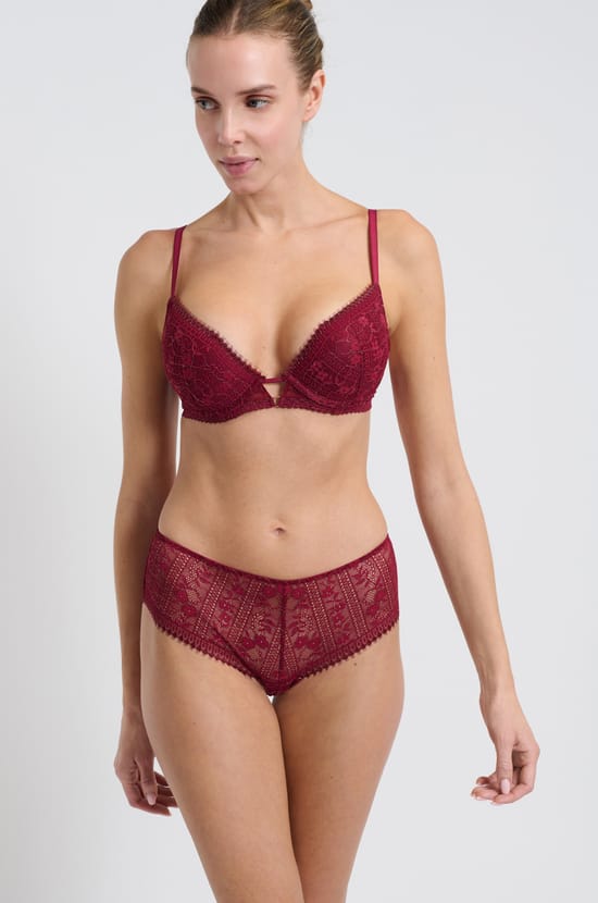 Soutien-gorge N.2 - Le push-up plongeant en dentelle;${refinementColor}