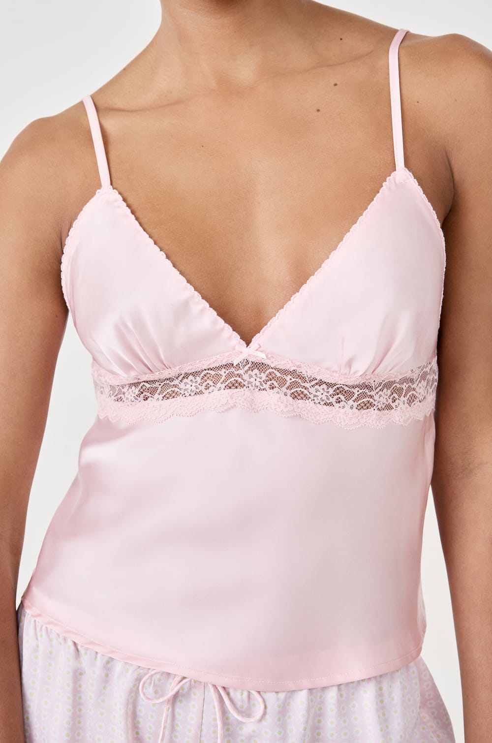 Satin Pyjama Top;${refinementColor}