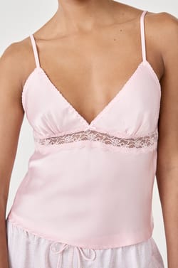 Satin Pyjama Top;${refinementColor}