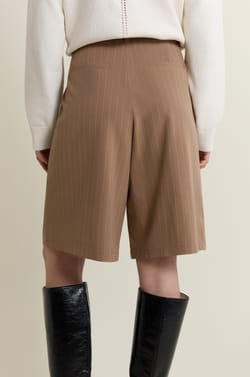 Striped Bermuda Shorts;${refinementColor}