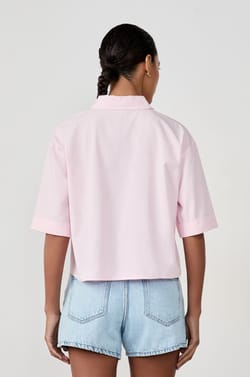 Chemise courte en coton;${refinementColor}