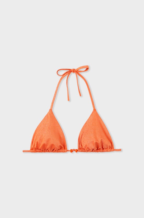 Bikini-Top Triangel mit Perlendetails;${refinementColor}