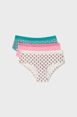 Lot de 3 shorty en coton;${refinementColor}