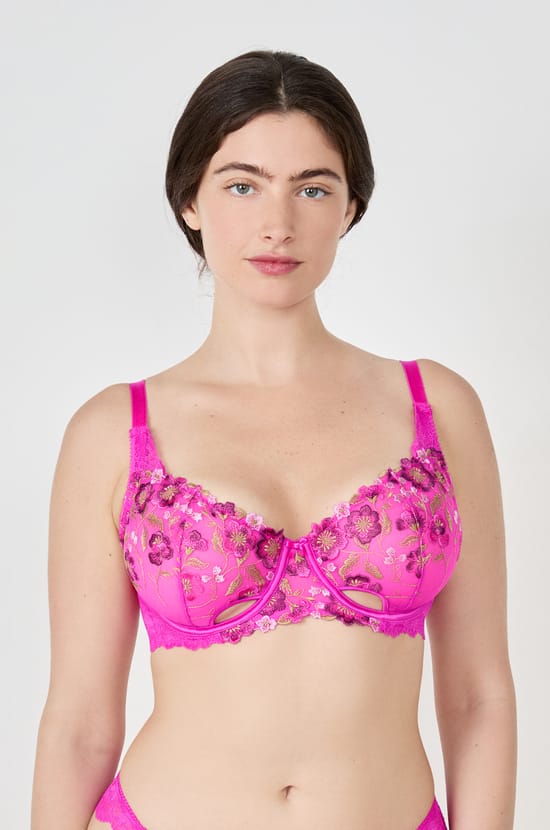 Embroidered Classic Bra;${refinementColor}