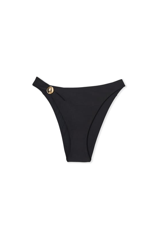 Bas de maillot de bain br&eacute;silien high leg avec d&eacute;tail bijou;${refinementColor}